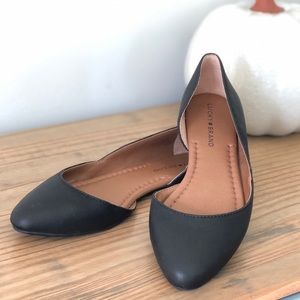 Lucky Brand Abia D’Orsay Leather Flat